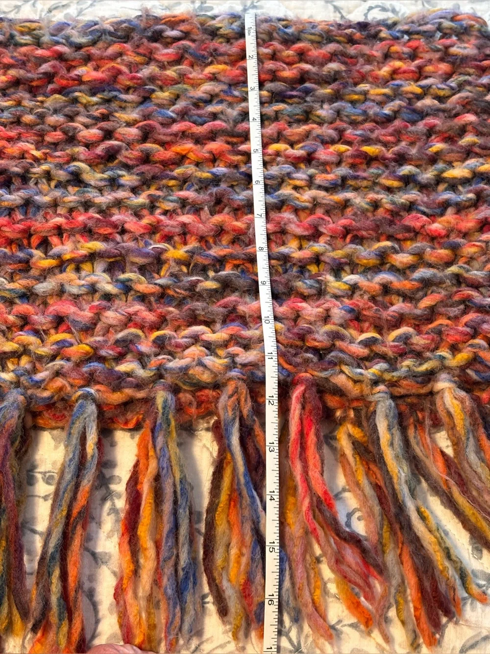 Free People Multicolor Chunky Circular Knit Scarf